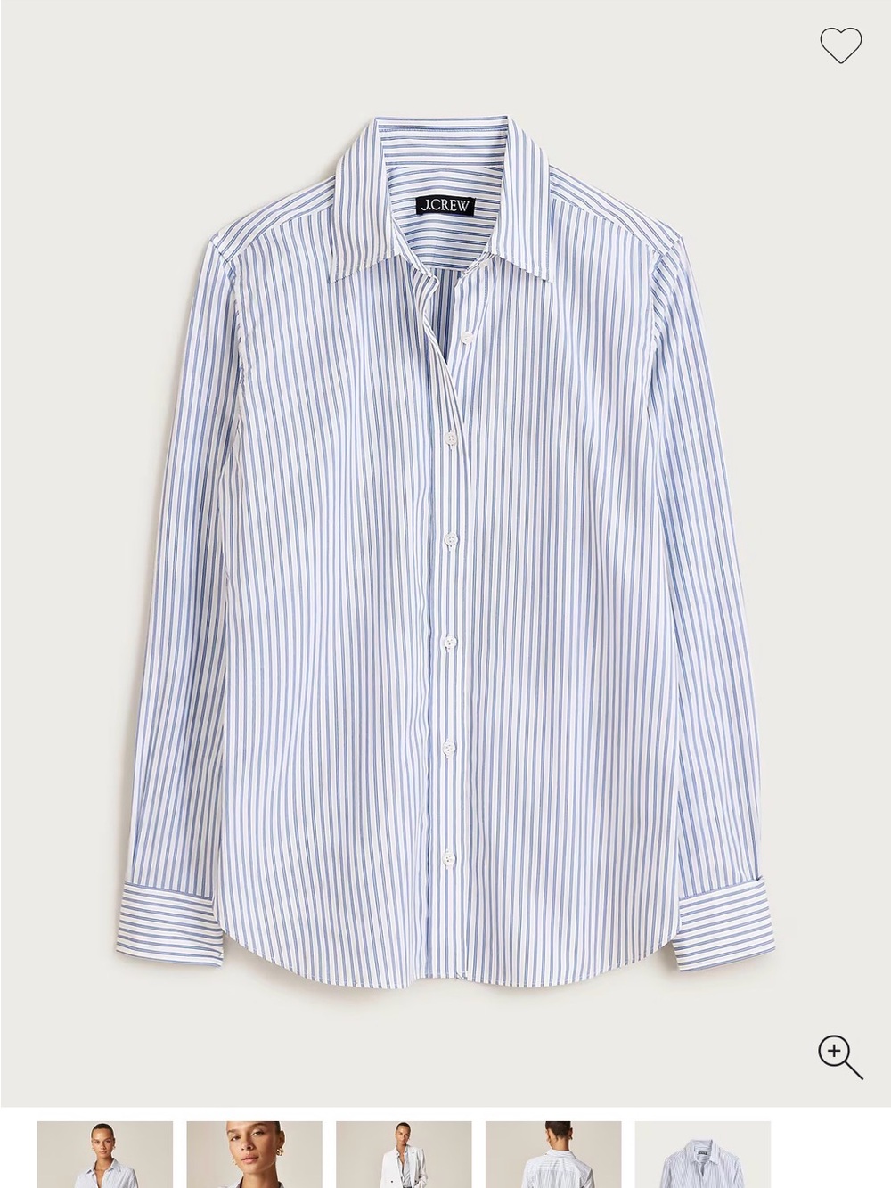 J. Crew Women's Striped Cotton Shirt